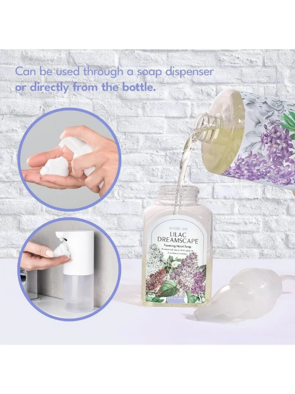 Lilac Foaming Hand Soap Refills, 33.8 Fl Oz, 3-Pack - Moisturizing & Gentle